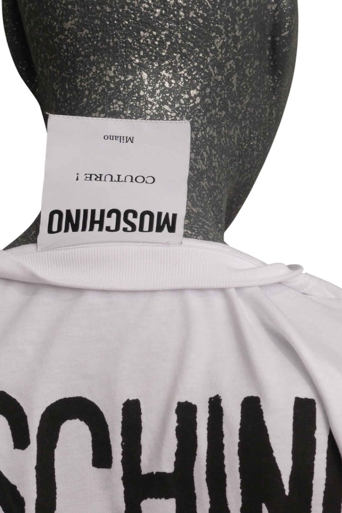MOSCHINO COUTURE! - 2025 White Graphic Print T-Shirt, Multiple Sizes Available