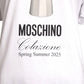 MOSCHINO COUTURE! - 2025 Oversized White & Black Coffee T-Shirt, Size-2