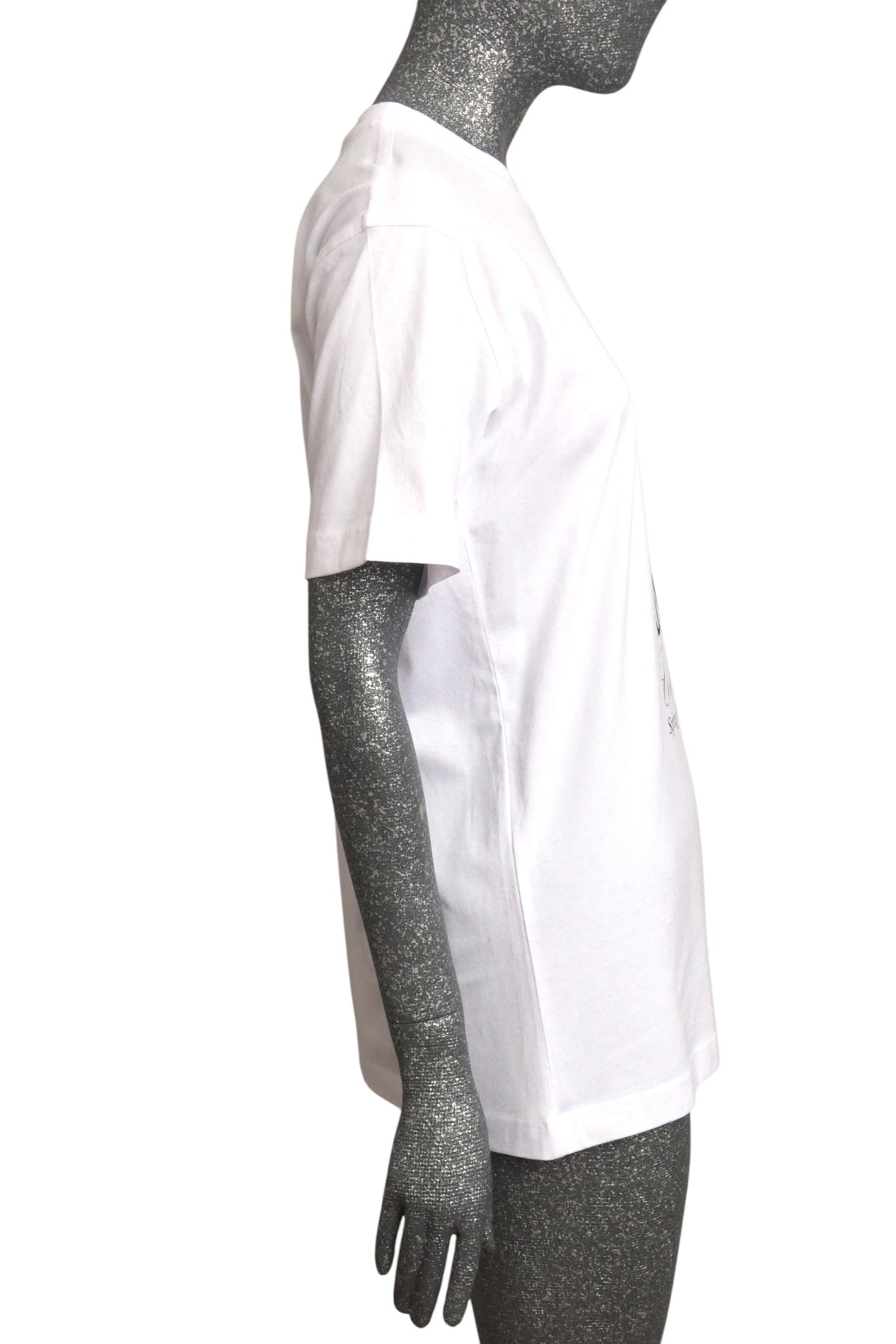 MOSCHINO COUTURE! - 2025 Oversized White & Black Coffee T-Shirt, Size-2