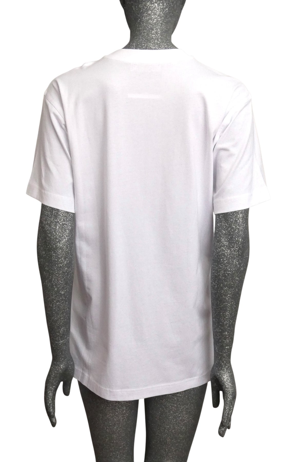 MOSCHINO COUTURE! - 2025 Oversized White & Black Coffee T-Shirt, Size-2