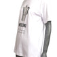 MOSCHINO COUTURE! - 2025 Oversized White & Black Coffee T-Shirt, Size-2