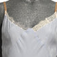 MOSCHINO COUTURE! - 2025 Blue Jacquard & Lace Slip Dress, Size-4