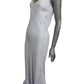 MOSCHINO COUTURE! - 2025 Blue Jacquard & Lace Slip Dress, Size-4