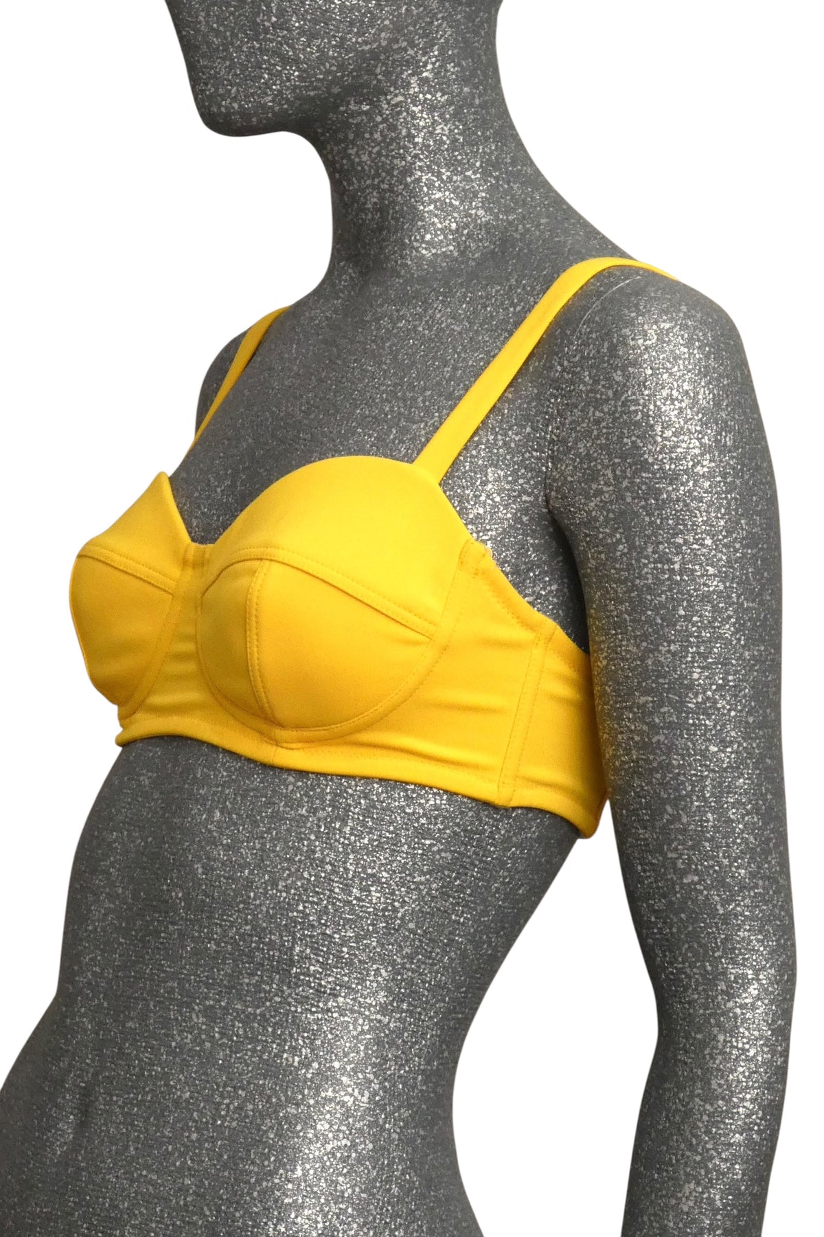 MOSCHINO COUTURE! - S2023 Yellow Crepe Bra Top, Multiple Items Available