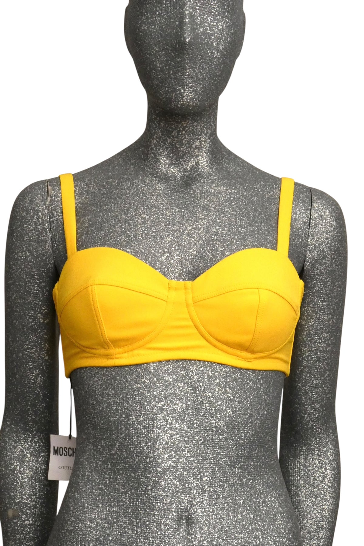 MOSCHINO COUTURE! - S2023 Yellow Crepe Bra Top, Multiple Items Available