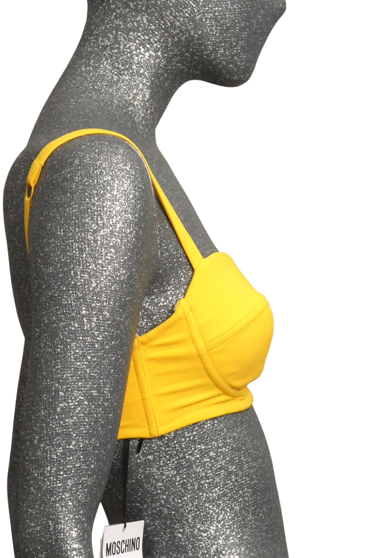 MOSCHINO COUTURE! - S2023 Yellow Crepe Bra Top, Multiple Items Available