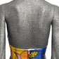 MOSCHINO COUTURE! - S2023 Yellow & Pink Satin Print Bustier, Size-10