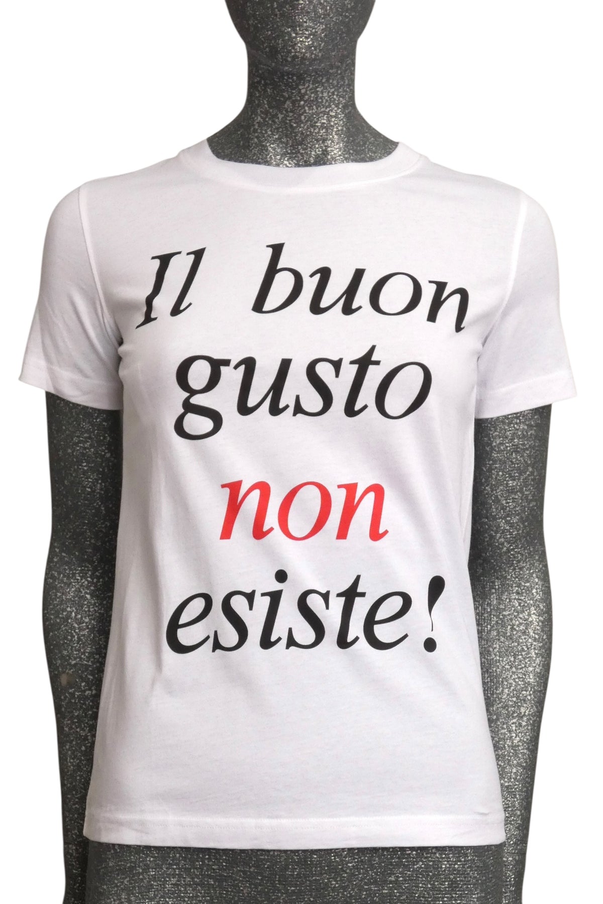 MOSCHINO COUTURE! - S2024 White & Black "Il Buon Gusto" T-Shirt, Multiple Items Available