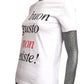 MOSCHINO COUTURE! - S2024 White & Black "Il Buon Gusto" T-Shirt, Multiple Items Available