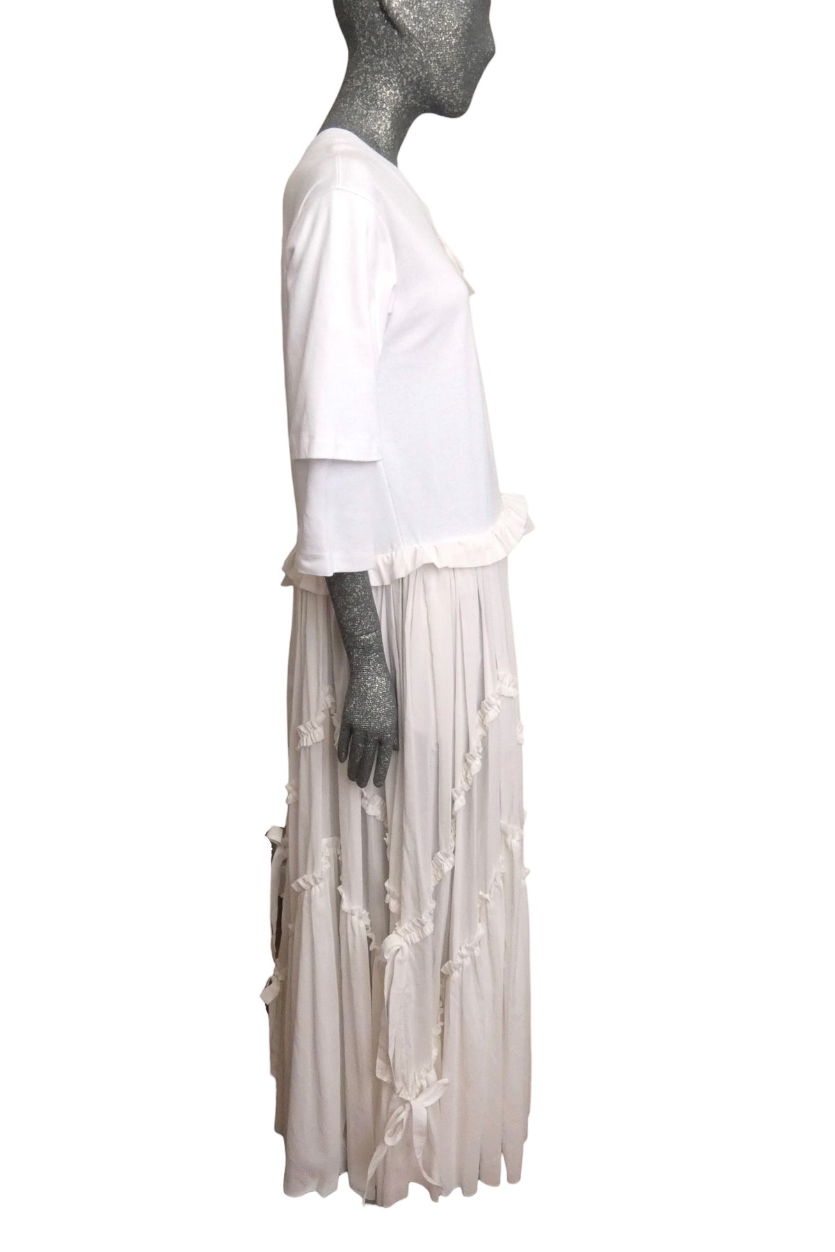 MOSCHINO COUTURE! - 2025 White Fabric Block Maxi Dress, Multiple Items Available