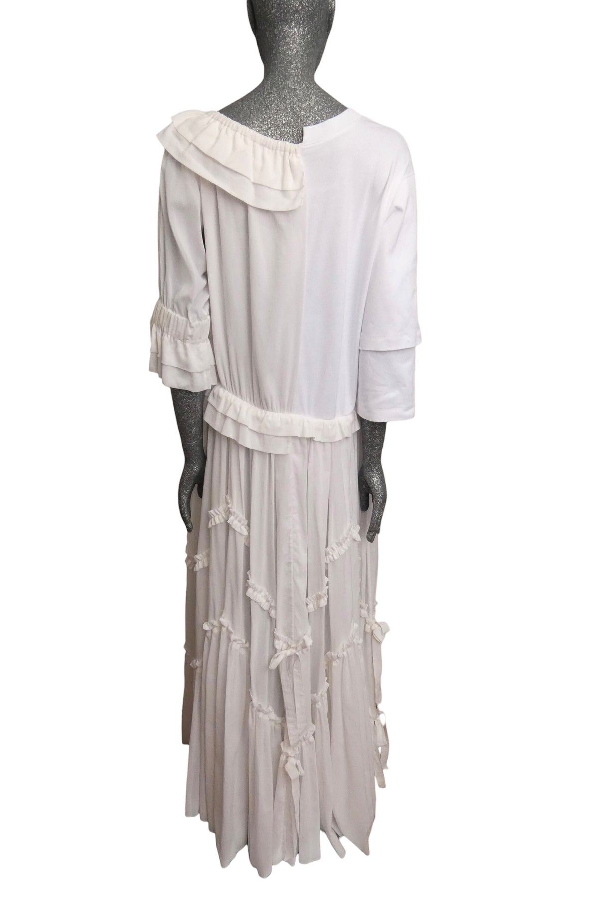 MOSCHINO COUTURE! - 2025 White Fabric Block Maxi Dress, Multiple Items Available