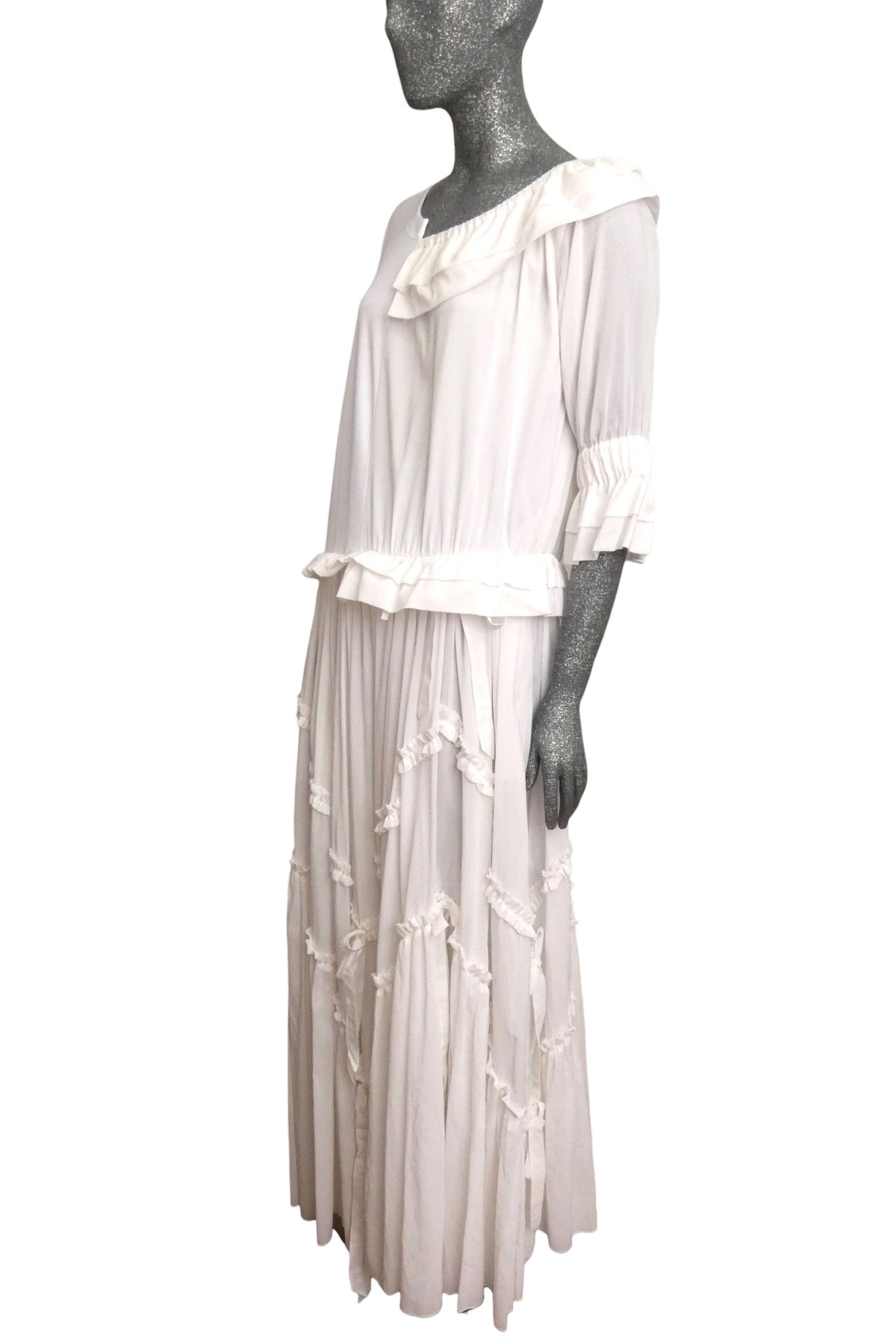 MOSCHINO COUTURE! - 2025 White Fabric Block Maxi Dress, Multiple Items Available