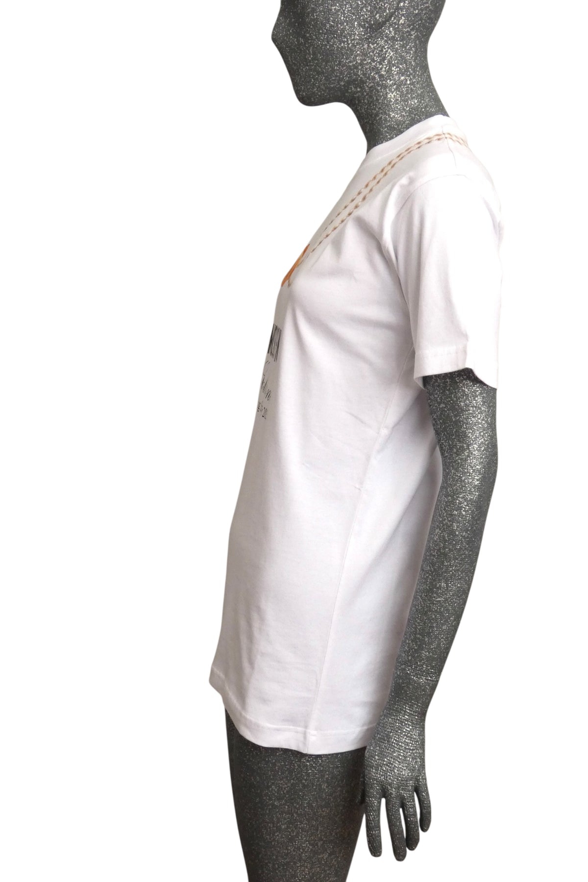 MOSCHINO COUTURE! - 2025 White Croissant T-Shirt, Multiple Sizes Available