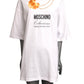 MOSCHINO COUTURE! - S2025 White Oversized Croissant T-Shirt Dress, Multiple Sizes Available