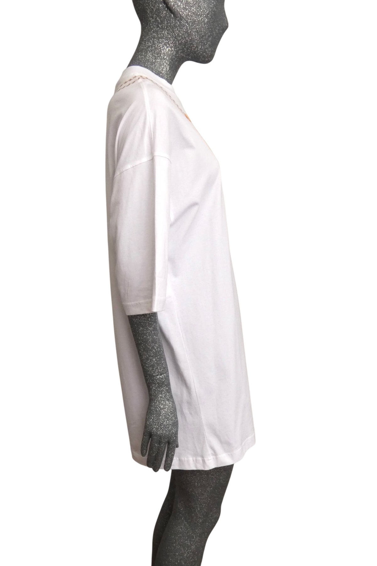 MOSCHINO COUTURE! - S2025 White Oversized Croissant T-Shirt Dress, Multiple Sizes Available