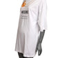 MOSCHINO COUTURE! - S2025 White Oversized Croissant T-Shirt Dress, Multiple Sizes Available