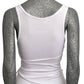MOSCHINO COUTURE! - 2025 White Double Layer Tank, Multiple Sizes Available