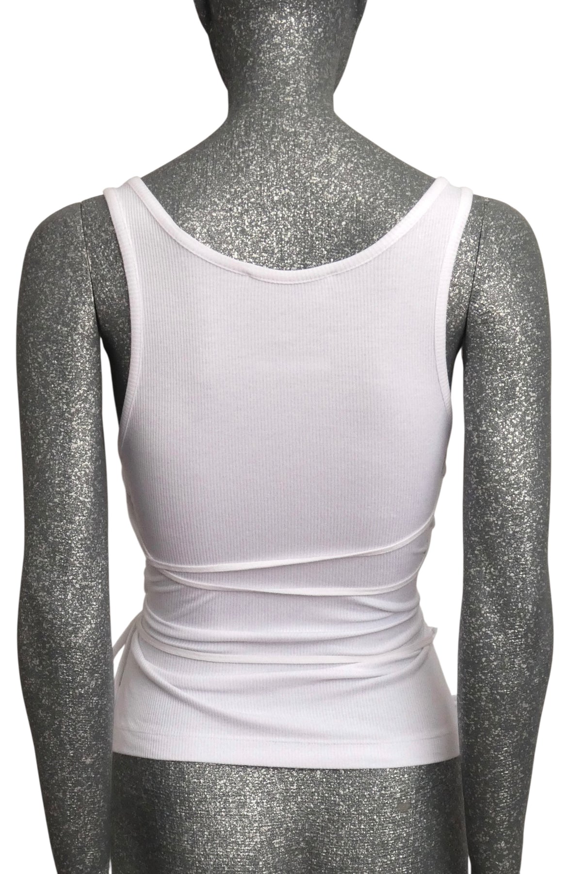 MOSCHINO COUTURE! - 2025 White Double Layer Tank, Multiple Sizes Available