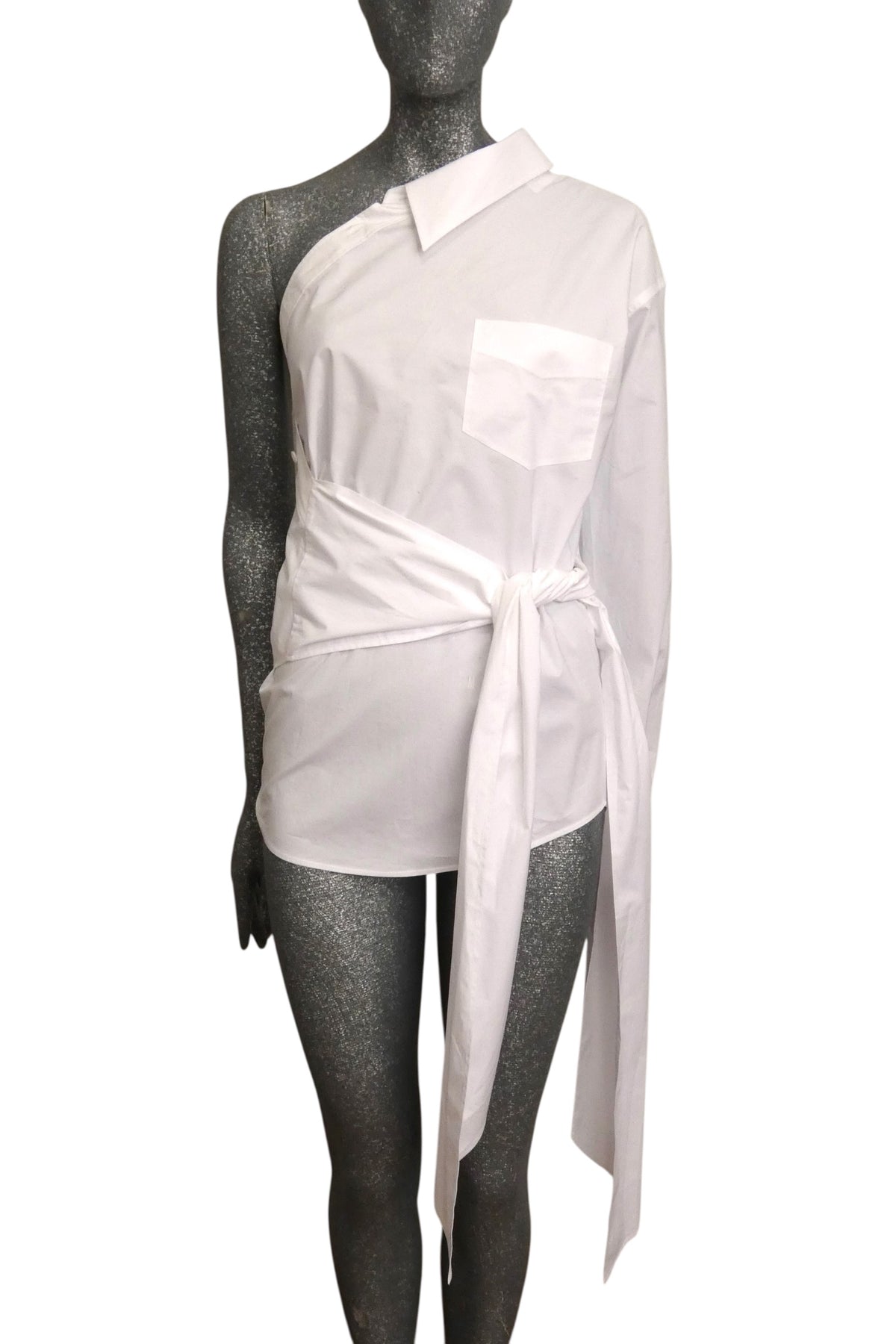 MOSCHINO COUTURE! - 2025 White One Shoulder Shirt, Multiple Items Available