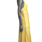 MOSCHINO COUTURE! - S2025 Yellow Rayon Halter Dress, Size-4