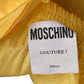 MOSCHINO COUTURE! - S2025 Yellow Rayon Halter Dress, Size-4