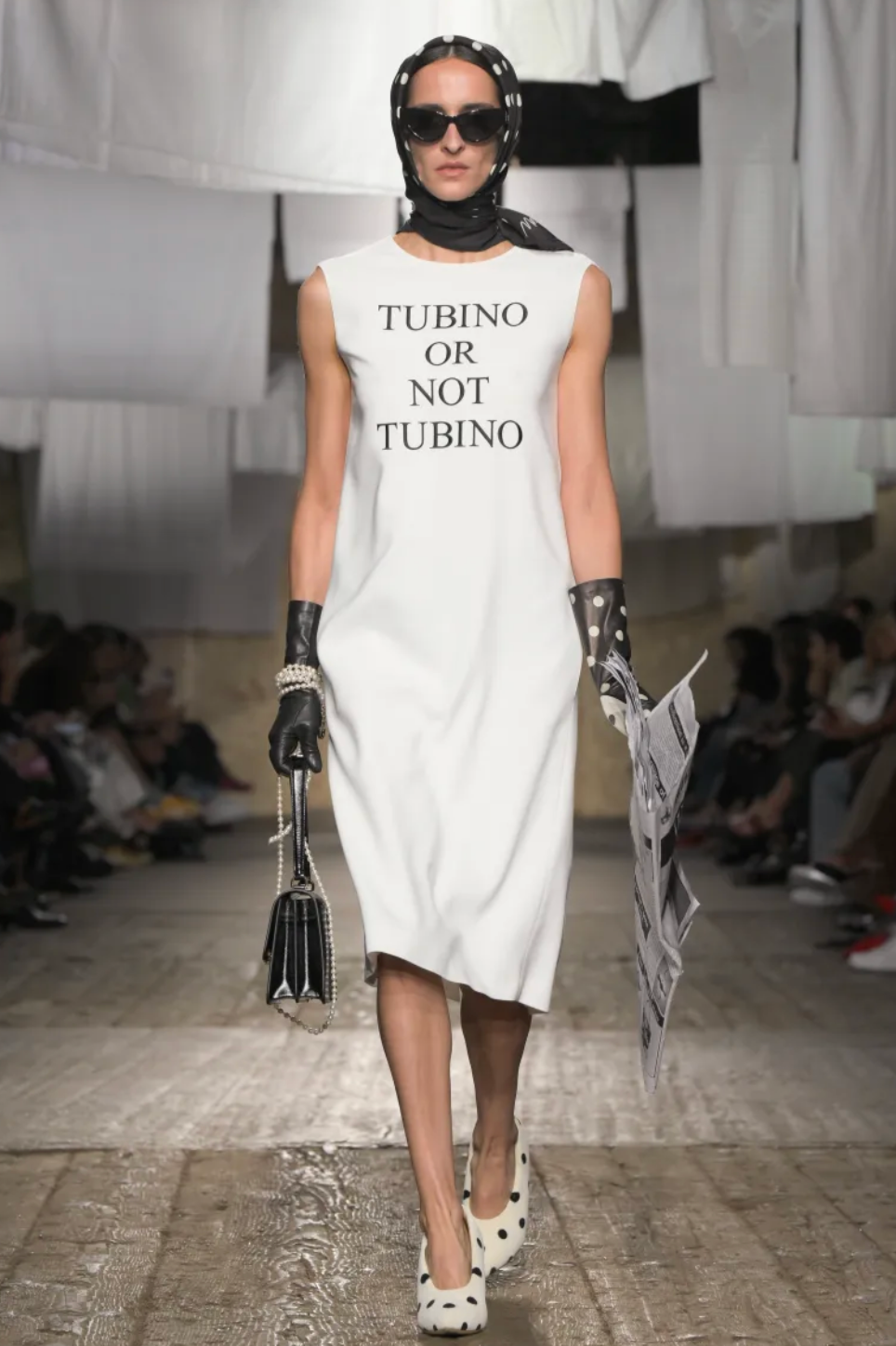 MOSCHINO COUTURE! - 2025 White Tubino Shift Dress, Multiple Sizes Available