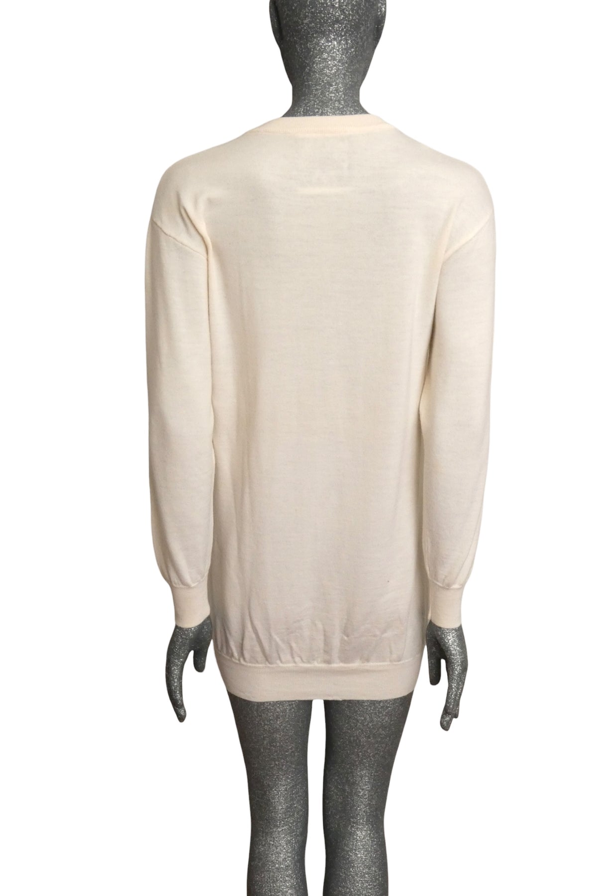 MOSCHINO COUTURE! - 2018 Safety Pin Teddy Sweater Dress, Size-4