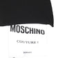 MOSCHINO COUTURE! - 2022 Black "Maid in Italy" Blouse, Size-8