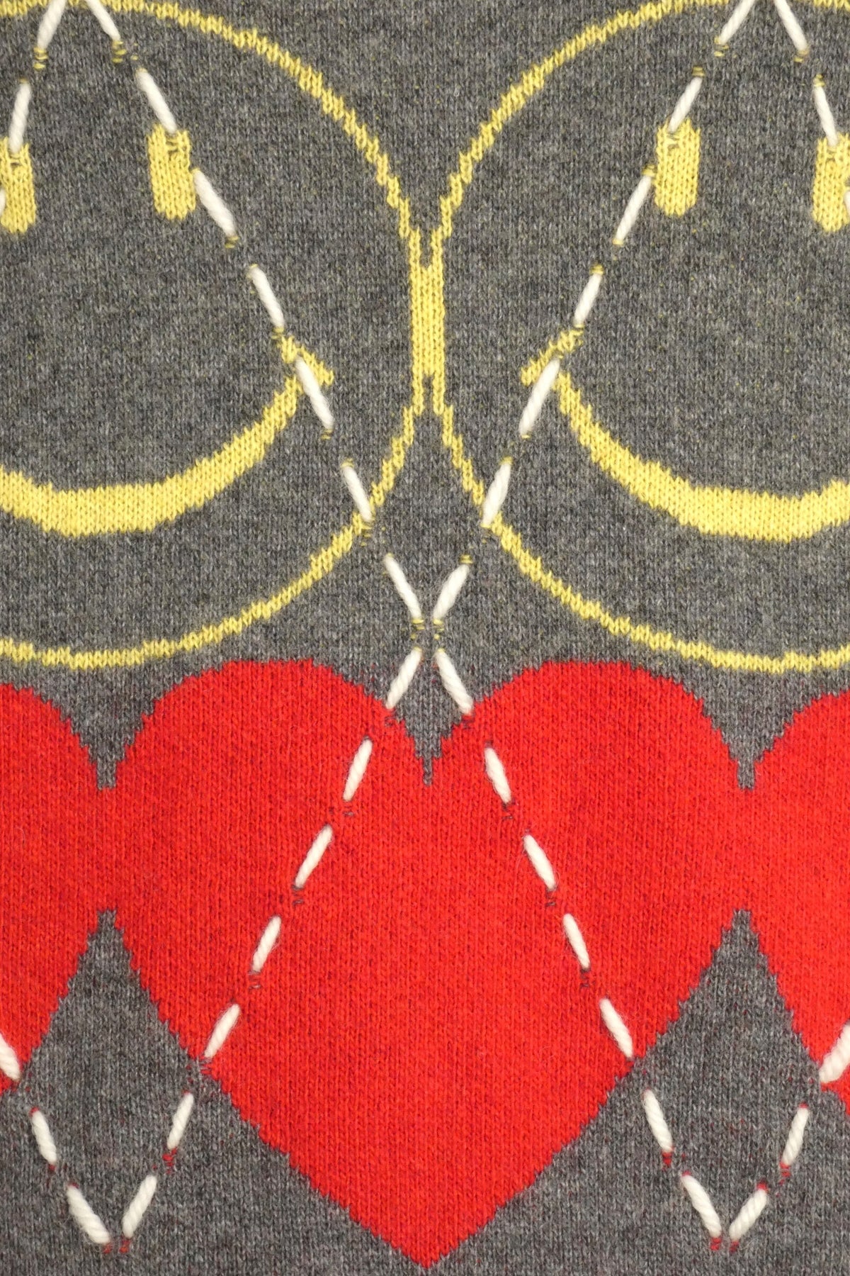 MOSCHINO COUTURE! - 2025 Wool Smiley Heart Sweater, Size-4