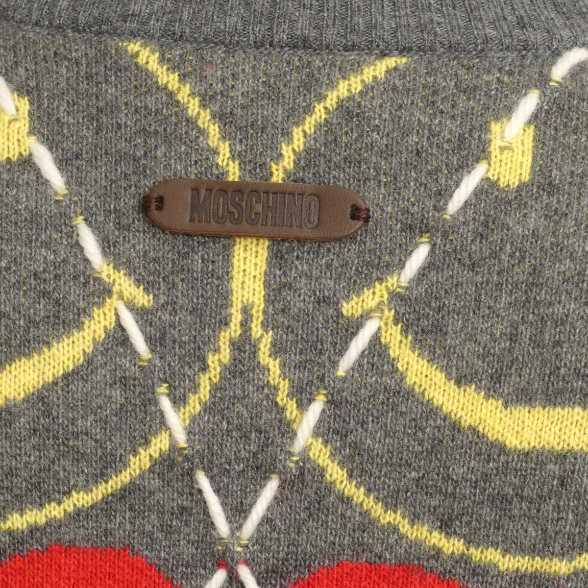 MOSCHINO COUTURE! - 2025 Wool Smiley Heart Sweater, Size-4