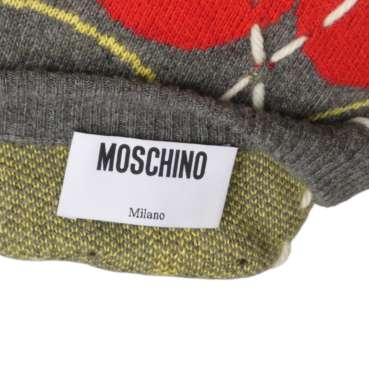 MOSCHINO COUTURE! - 2025 Wool Smiley Heart Sweater, Size-4