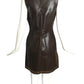 MOSCHINO JEANS - 1990s Brown Studded Dress, Size 12