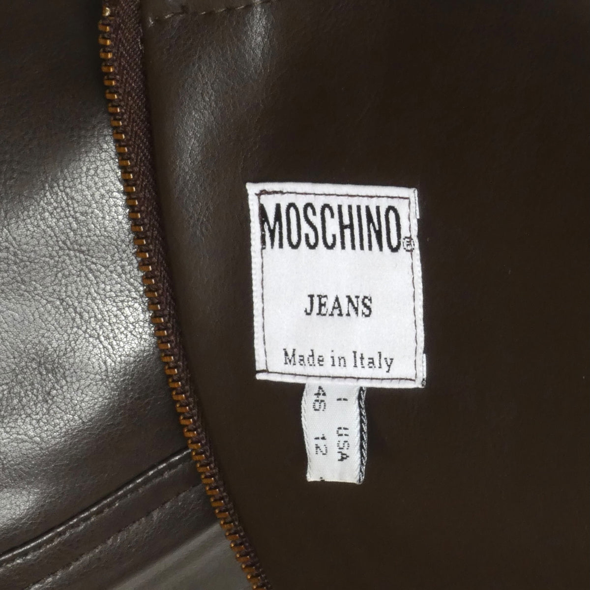 MOSCHINO JEANS - 1990s Brown Studded Dress, Size 12