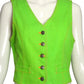 MOSCHINO JEANS - 1990s Denim Heart Vest, Size 4
