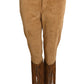 MOSCHINO JEANS - 1990s Fringed Corduroy Pants, Size 10