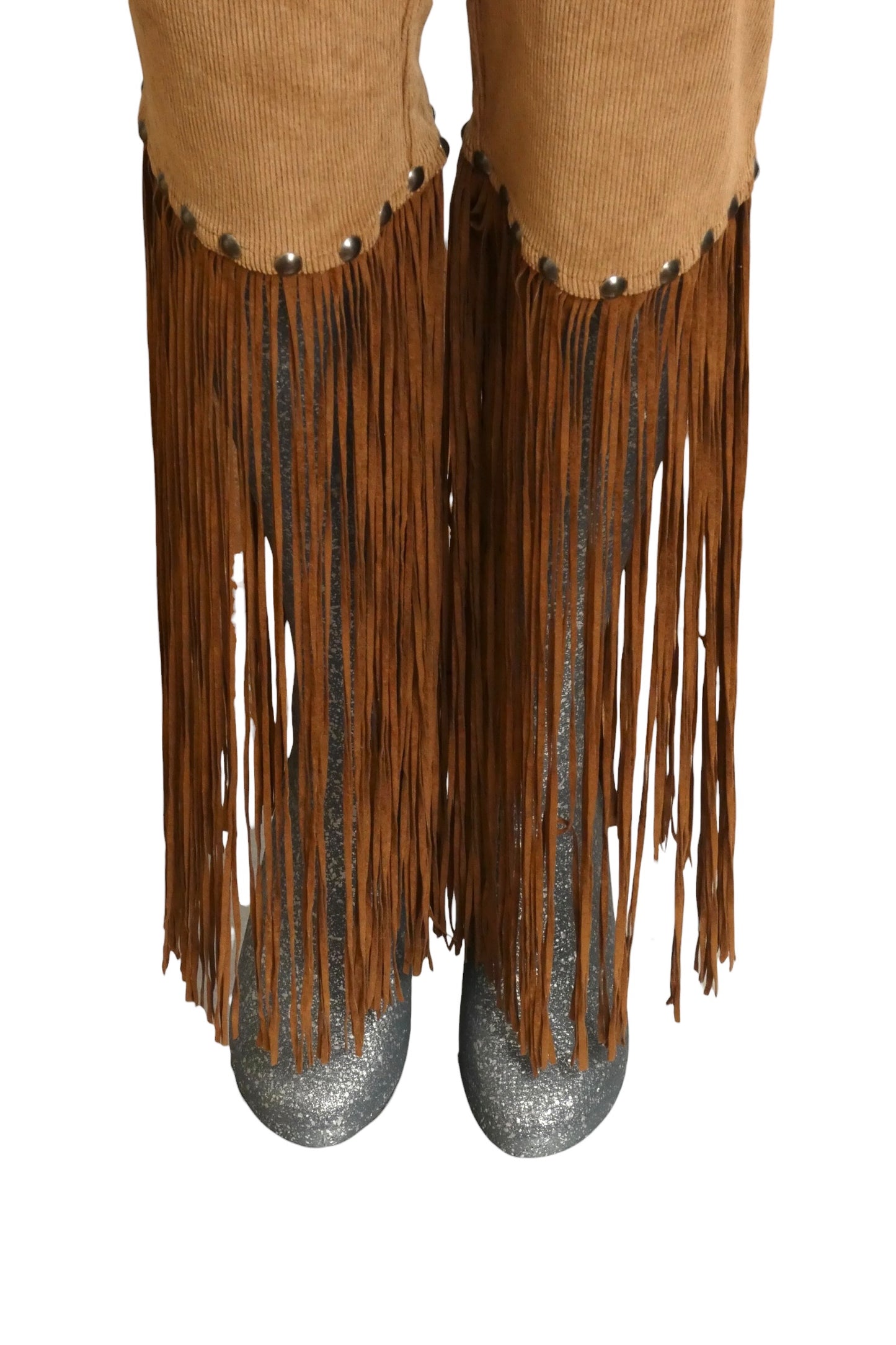 MOSCHINO JEANS - 1990s Fringed Corduroy Pants, Size 10