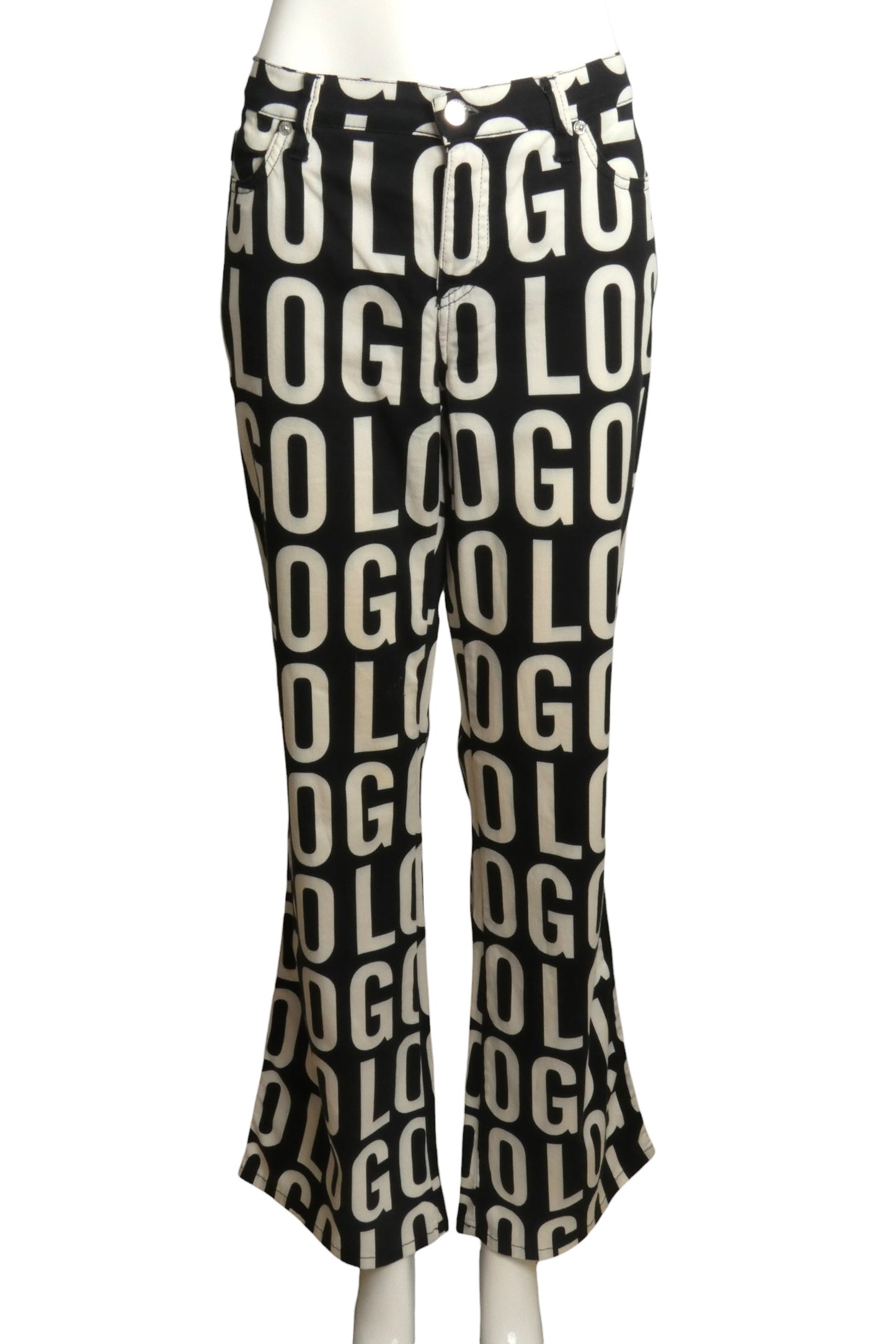 MOSCHINO JEANS - 1990s "Logo" Cotton Pants, Size-10