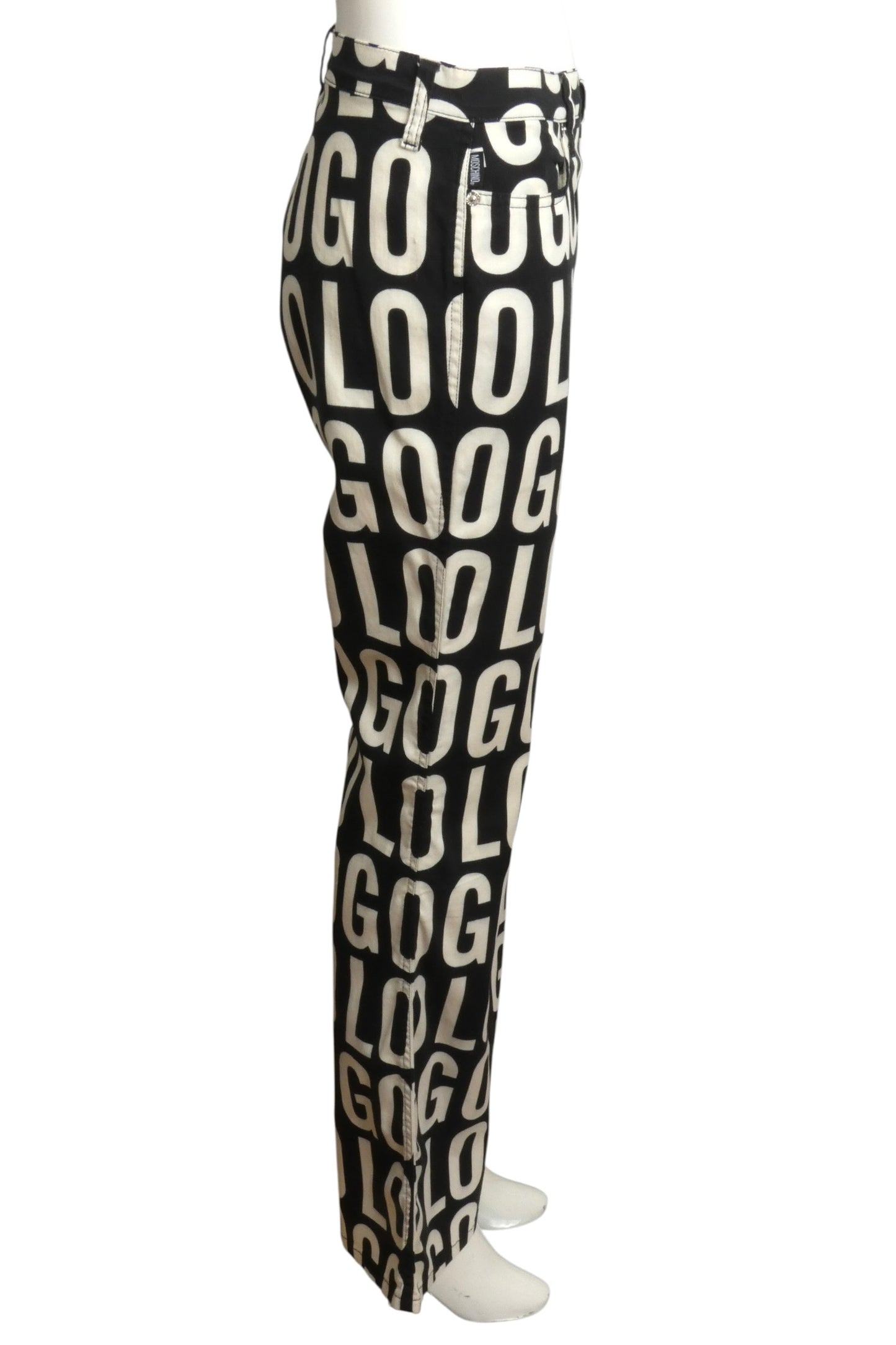 MOSCHINO JEANS - 1990s "Logo" Cotton Pants, Size-10