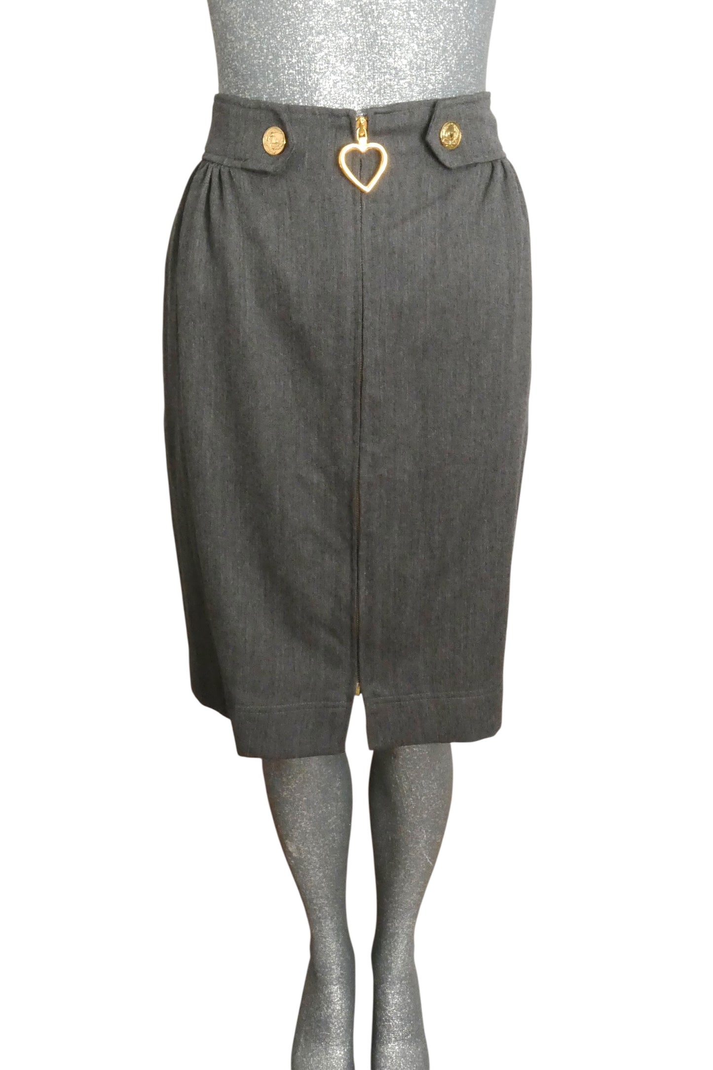 MOSCHINO JEANS - 1990s Wool Pencil Skirt, Size 8