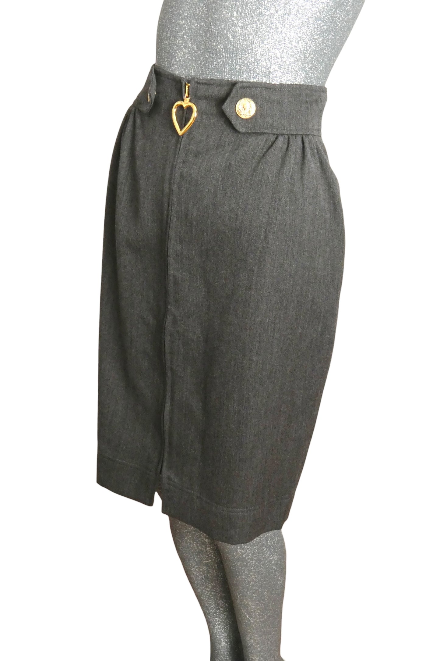 MOSCHINO JEANS - 1990s Wool Pencil Skirt, Size 8