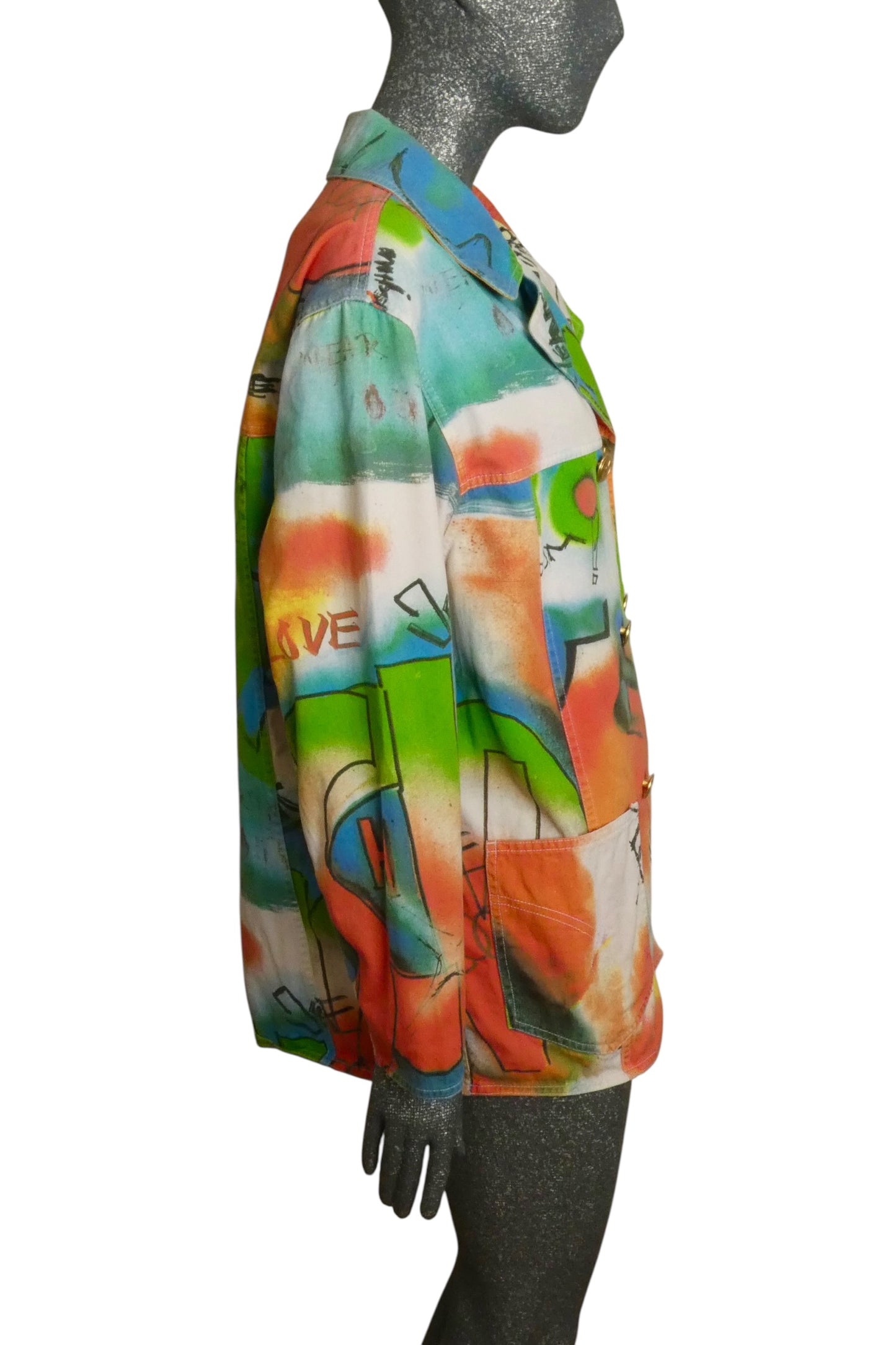 MOSCHINO JEANS - 1994 Graffiti Cotton Jacket, Size-8