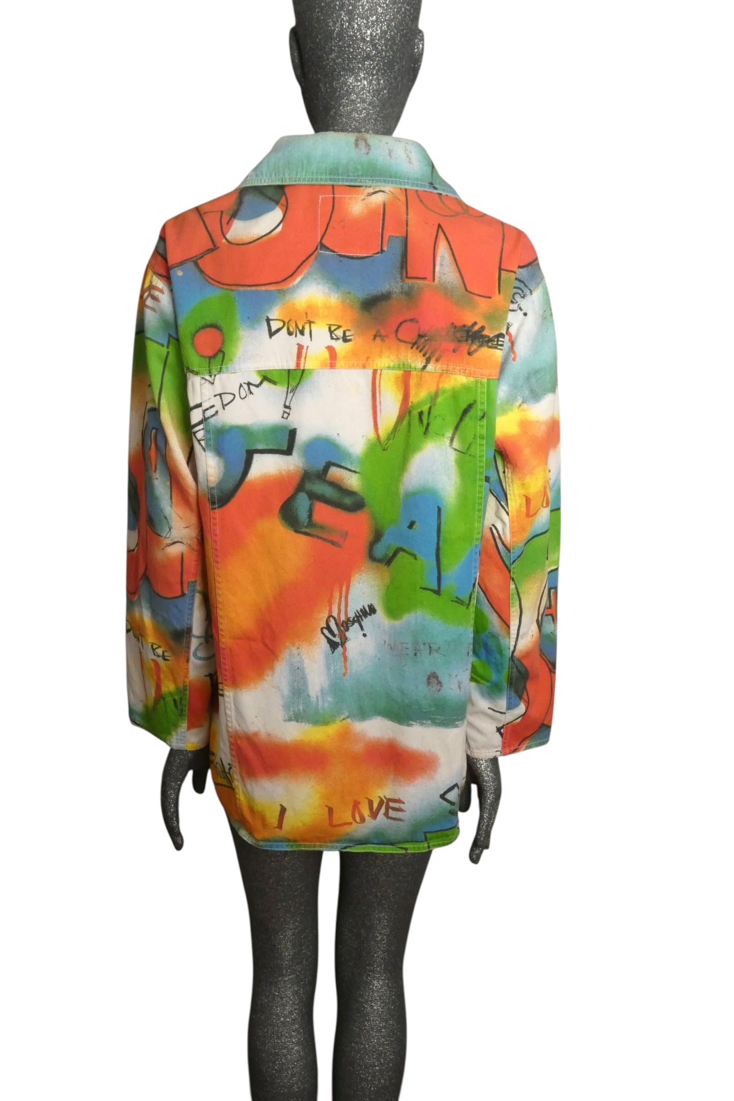 MOSCHINO JEANS - 1994 Graffiti Cotton Jacket, Size-8