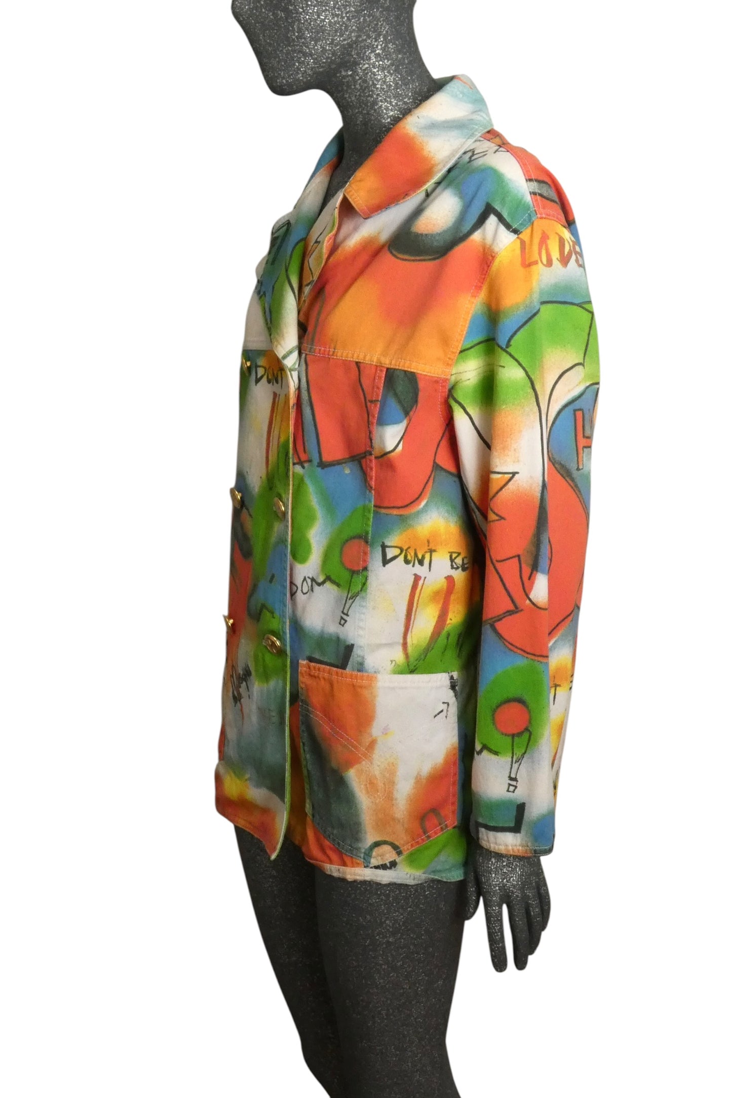 MOSCHINO JEANS - 1994 Graffiti Cotton Jacket, Size-8
