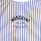 MOSCHINO JEANS - 2025 Blue & White Cotton Stripe Dress, Size-4