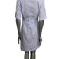 MOSCHINO JEANS - 2025 Blue & White Cotton Stripe Dress, Size-4