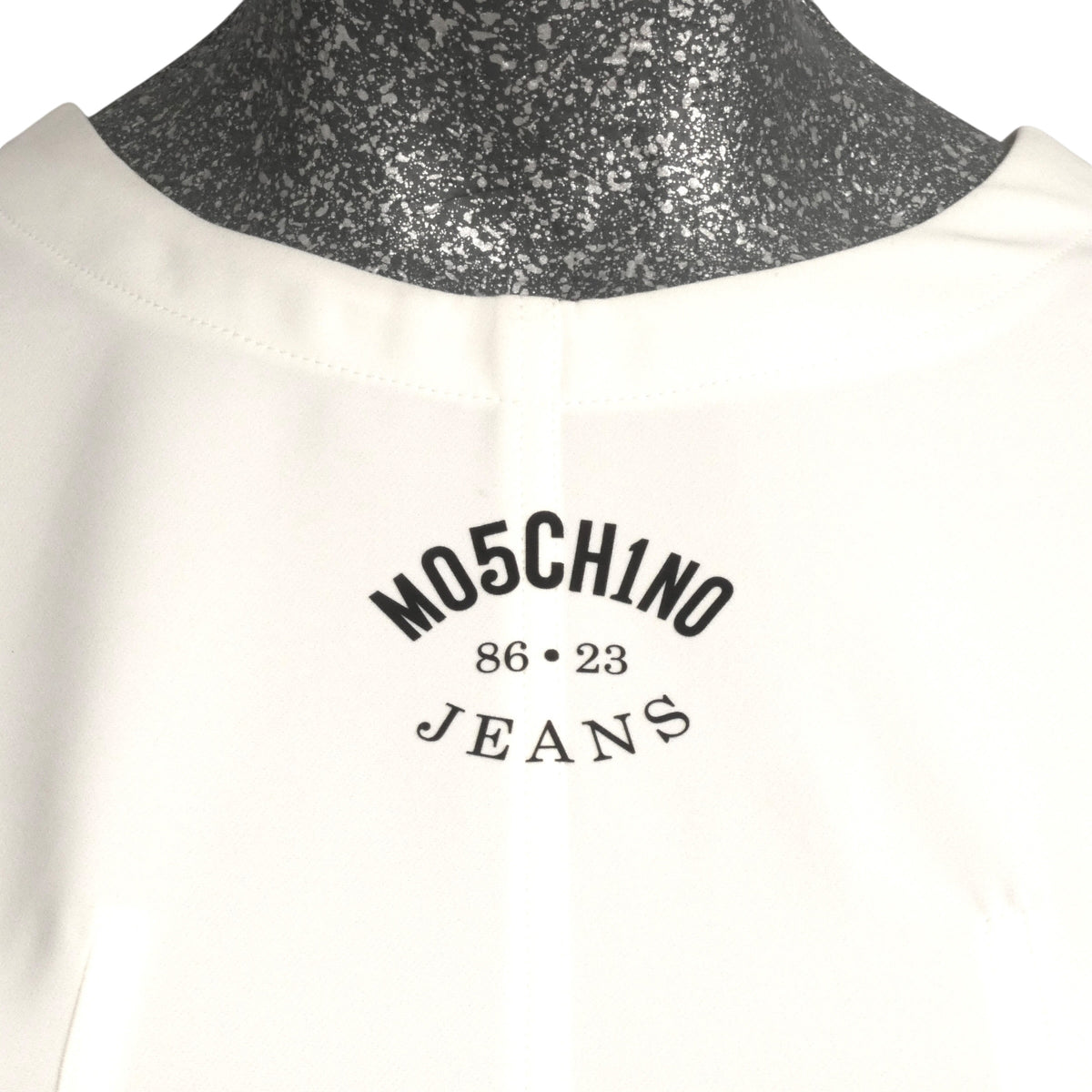 MOSCHINO JEANS - 2025 White Knit Shift Dress, Size-6