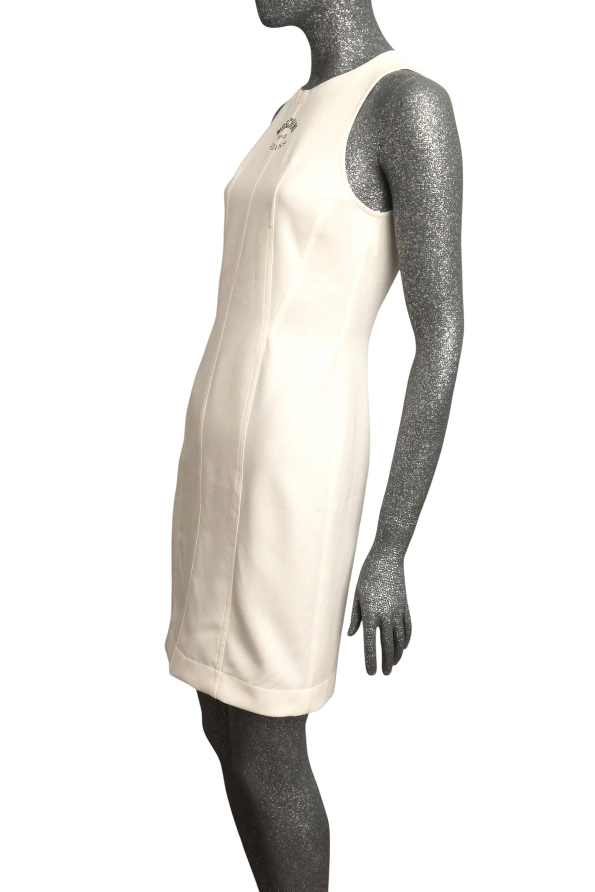 MOSCHINO JEANS - 2025 White Knit Shift Dress, Size-6