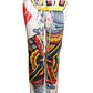 MOSCHINO JEANS - NWT c. 2000 Painted Denim Low-Rise Jeans, Size-W30