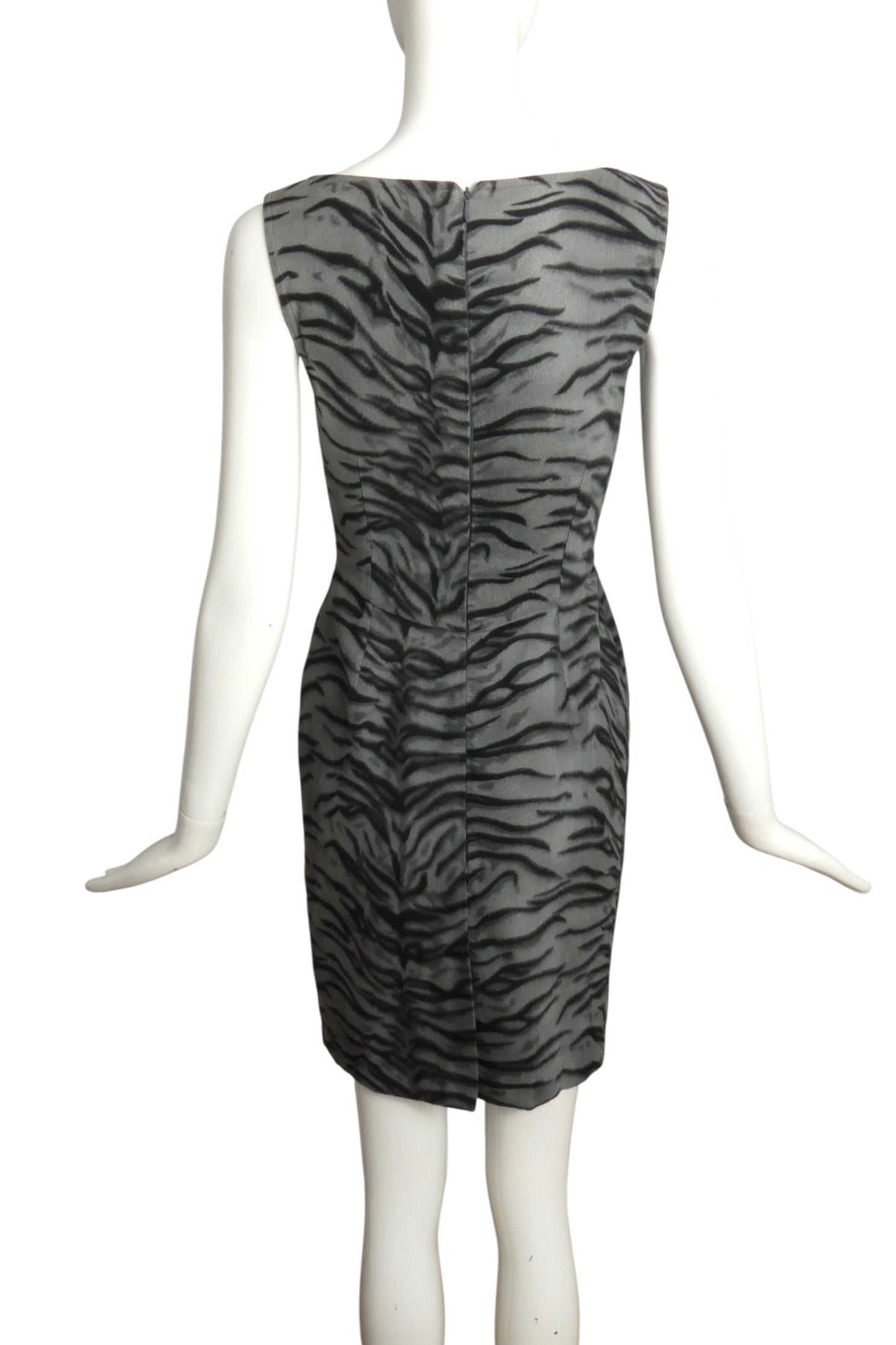 MOSCHINO JEANS - NWT 1990s Animal Print Velour Dress, Size 4