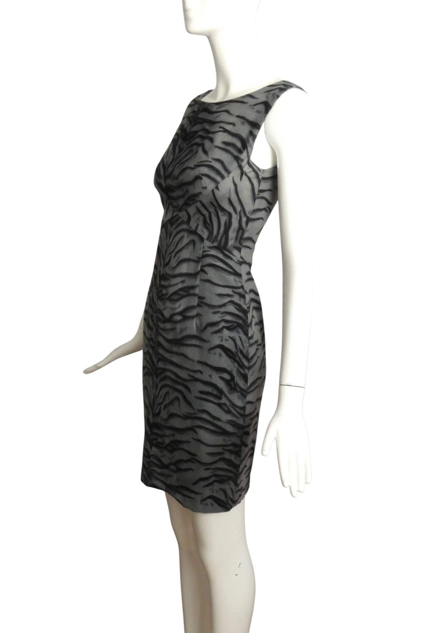 MOSCHINO JEANS - NWT 1990s Animal Print Velour Dress, Size 4
